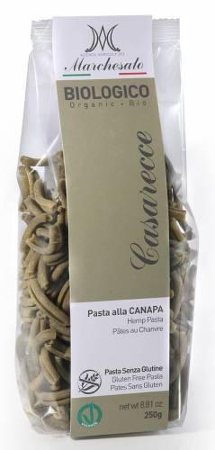 Paste casarecce cu canepa, fara gluten, eco-bio, 250g - Marchesato