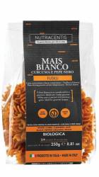Paste din faina de porumb alb cu turmeric si piper, fara gluten, eco-bio, 250g Nutracentis