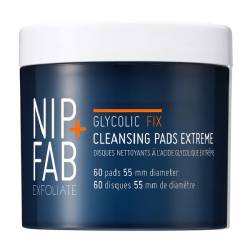 Dischete pentru curatarea fetei Glycolic Fix Extreme, 60 bucati, NIP+FAB