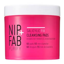 Dischete pentru curatarea fetei Salicylic Fix, 60 bucati, NIP+FAB