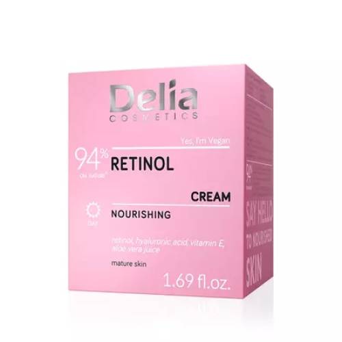 Crema de fata nutritiva cu retinol, 50ml, Delia Cosmetics