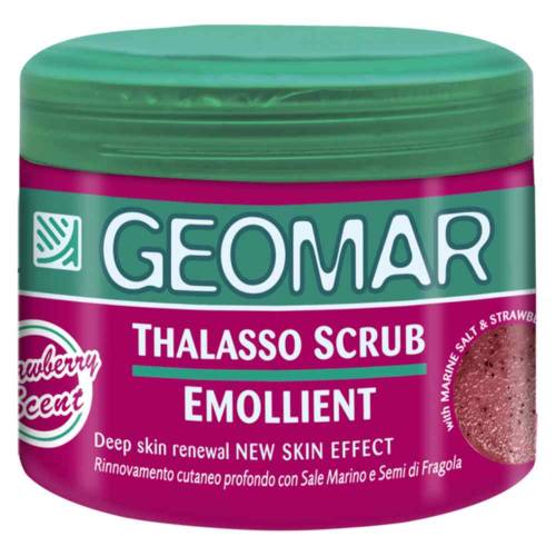 Scrub emolient cu seminte de capsuni Thalasso , 600g, Geomar