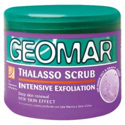 Scrub pentru exfoliere intensiva cu seminte de struguri Thalasso, 600g, Geomar