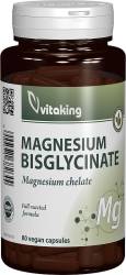 Bisglicinat de magneziu, 80 capsule, Vitaking