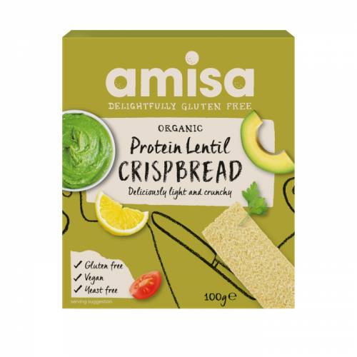 Crispbread (painici) cu linte fara gluten eco-bio 100g Amisa