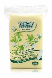 Absorbante din bumbac bio, fara aripioare, 2picaturi, 12 buc - Vivicot