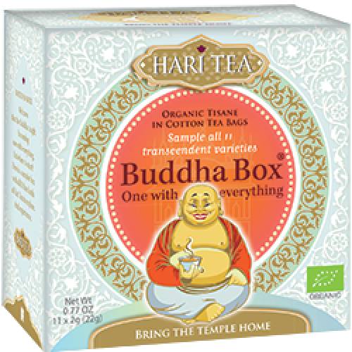Ceai premium - Budha Box - cutie cu toate cele 11 ceaiuri Hari Tea eco-bio 11dz