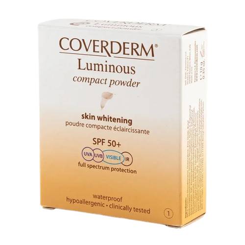 Pudra compacta cu SPF50 Luminous Compact Powder Nr.1, 10g, Coverderm