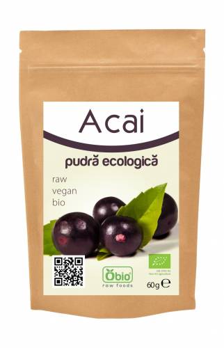 Acai pulbere raw bio 60g - OBio