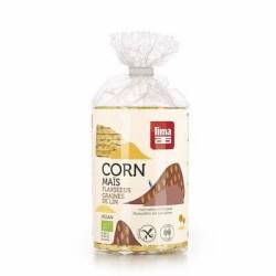 Rondele din porumb expandat cu seminte de in eco-bio 150g - Lima