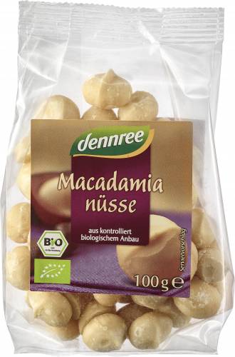 Nuci macadamia, eco-bio, 100g - Dennree