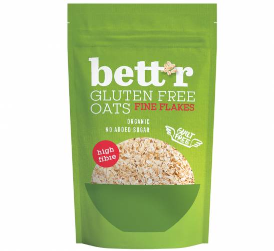 Fulgi de ovaz fini fara gluten, eco-bio, 300g - Bettr