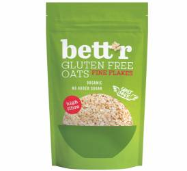 Fulgi de ovaz fini fara gluten, eco-bio, 300g - Bettr
