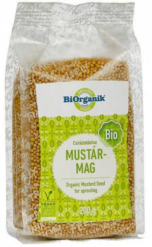 Mustar boabe pentru germinat, eco-bio, 200g - Biorganik