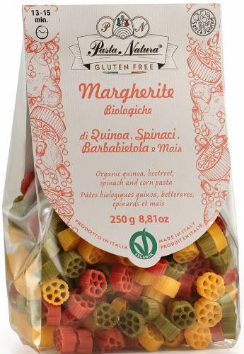 Paste margarete tricolore, fara gluten, eco-bio, 250g - Pasta Natura