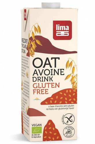 Lapte de ovaz fara gluten bio 1l - Lima