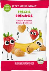 Gustare crocanta cu banane si capsuni eco-bio 30g, Erdbar