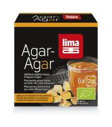 Agar agar pudra bio 6x2g - Lima
