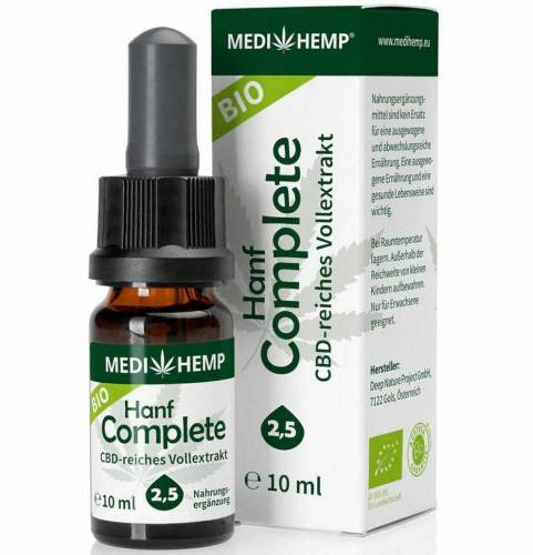 Hemp Complete 2,5% CBD, eco-bio, 10ml Medihemp