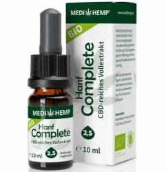 Hemp Complete 2,5% CBD, eco-bio, 10ml Medihemp