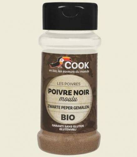 Piper negru macinat eco-bio 45g Cook
