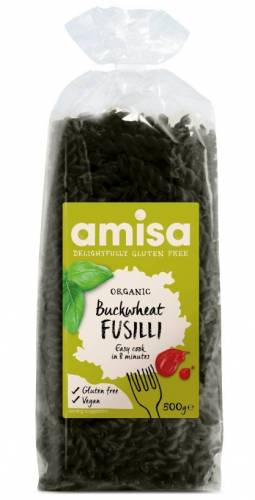 FUSILLI DIN HRISCA FARA GLUTEN BIO 500g - Amisa