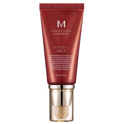 BB Cream M Perfect Cover SPF42/PA+++, nuanta 21 Bej Deschis, 50ml, Missha