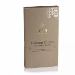 Vopsea de par naturala castaniu deschis, 100 g, Isha