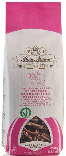 Paste din faina de sorg cu sfecla rosie,eco-bio,fara gluten, 250g Pasta Natura