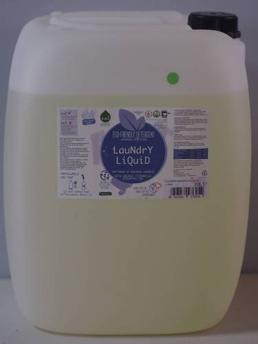 Detergent ecologic lichid vrac pentru rufe albe si colorate lamaie 20L - Biolu