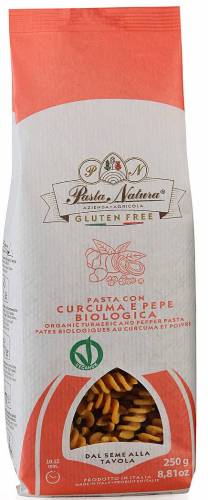 Paste cu turmeric si piper, fara gluten, eco-bio, 250g - Pasta Natura