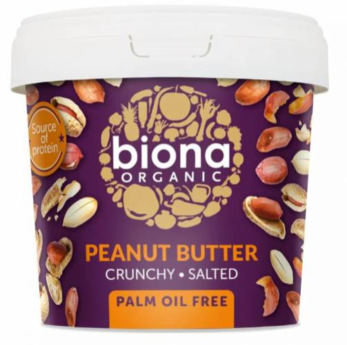 Unt de arahide crunchy eco-bio 1kg - Biona