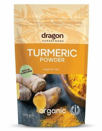 Turmeric (curcuma) pudra eco-bio 150g - Dragon Superfoods