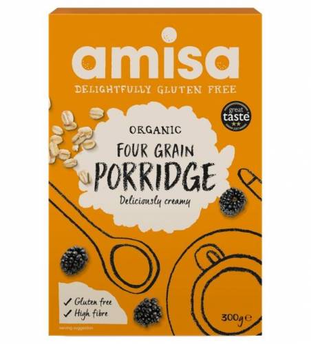 Porridge din 4 cereale fara gluten eco-bio 300g - Amisa