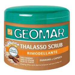 Scrub pentru remodelare corporala cu argan, un de karite si cafea, 600g, Geomar