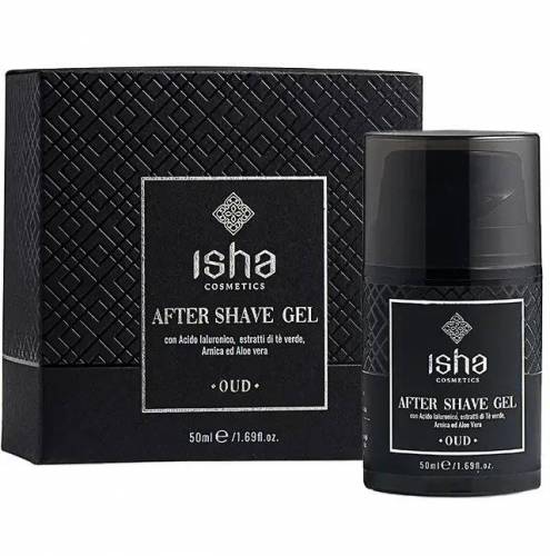 Gel after shave - dupa barbierit - cu acid hialuronic, 50 ml, Isha