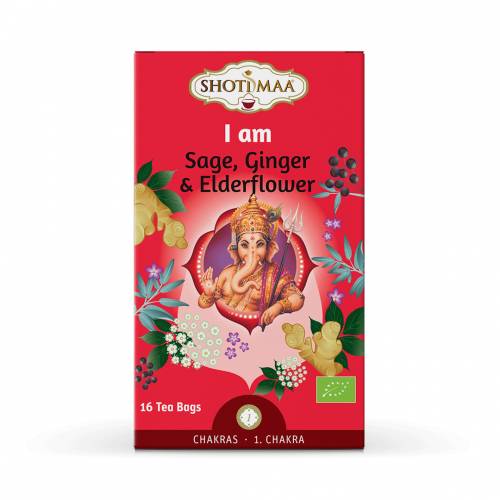 Ceai Shotimaa Chakras - I Am – salvie, ghimbir si soc eco-bio 16dz - Shotimaa