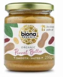Unt de arahide smooth cu sare eco-bio 250g - Biona
