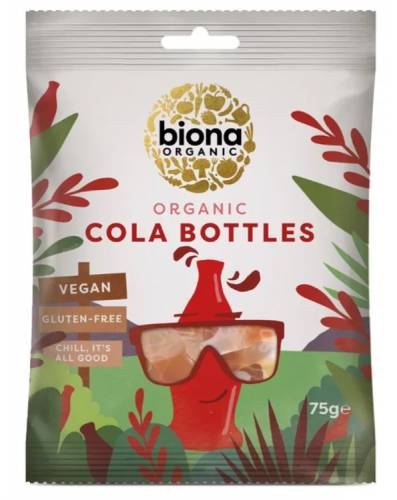 Jeleuri organice Cola Bottles 75g Biona