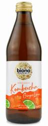 Kombucha cu ghimbir si lime, eco-bio, 330ml - Biona
