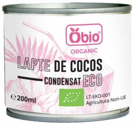 Lapte de cocos condensat, eco-bio, 200ml - Obio