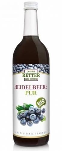 Suc de afine pur, eco-bio, 750ml, Retter