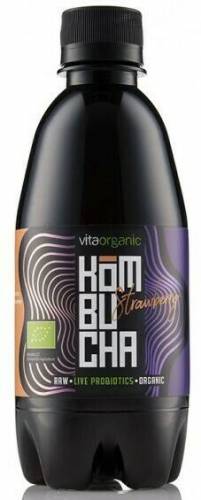 Kombucha cu capsuni, eco-bio, 330ml - Vita Organic