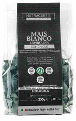 Paste din faina de porumb alb cu spirulina, fara gluten, eco-bio, 250g Nutracentis