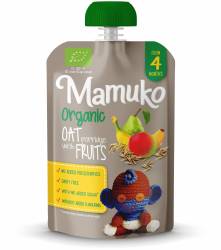 Porridge de ovaz cu fructe, eco-bio 100g Mamuko
