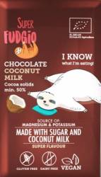 Ciocolata cu lapte de cocos eco-bio 80g Super Fudgio