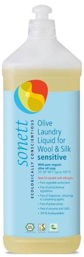 Detergent ecologic lichid pt. lana si matase neutru 1L - Sonett