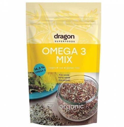 Omega 3 mix, pulbere, eco-bio, 200g Dragon Superfoods