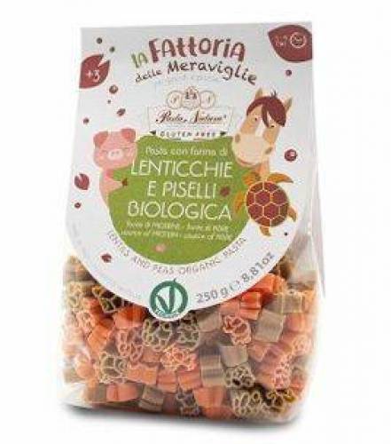 Paste cu faina de linte rosie si mazare verde, fara gluten, eco-bio, 250g - Pasta Natura