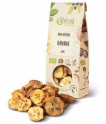 Banane uscate raw, eco-bio, 100g - Lifefood
